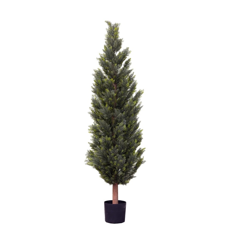 Cypress Pine 180cm Artificial Faux Plant Tree Decorative In Pot Green