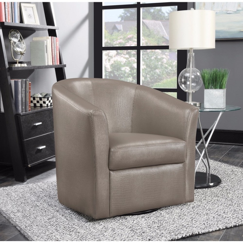 Sprucely Finished Accent Chair, Gold By Benzara