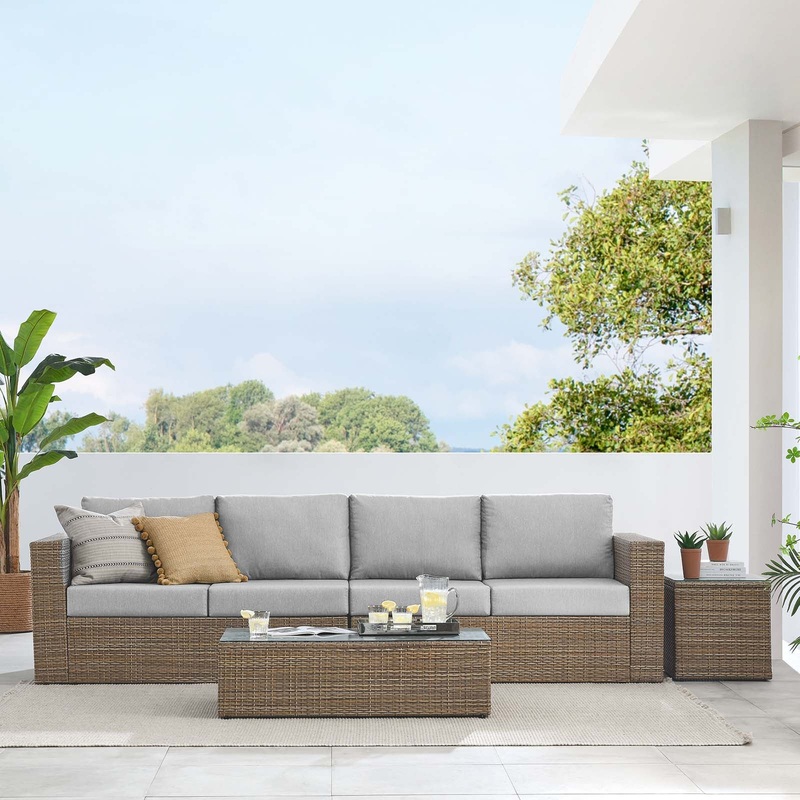 Convene Outdoor Patio Outdoor Patio 4-Piece Furniture Set By Modway - EEI-6330