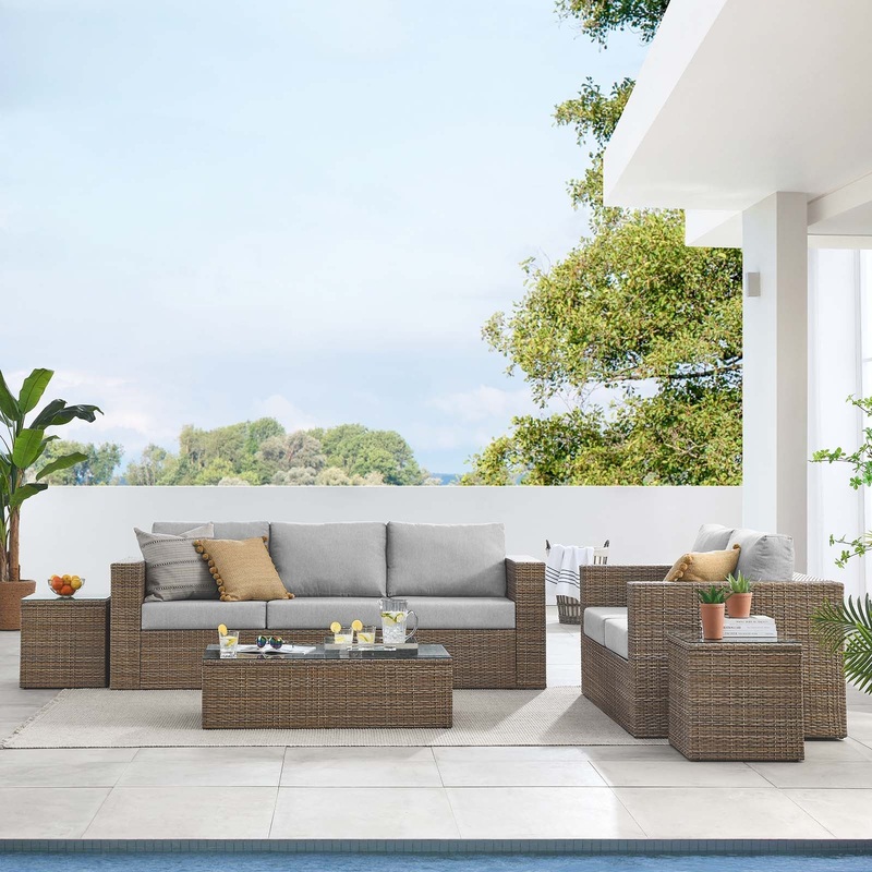 Convene Outdoor Patio Outdoor Patio 5-Piece Furniture Set By Modway - EEI-6331