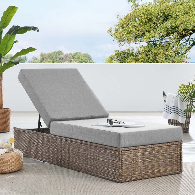 Convene Outdoor Patio Outdoor Patio Chaise Lounge Chair By Modway - EEI-6247
