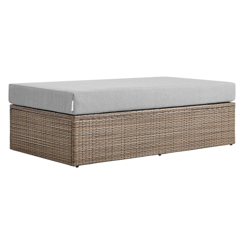 Convene Outdoor Patio Outdoor Patio Rectangle Ottoman By Modway - EEI-6248