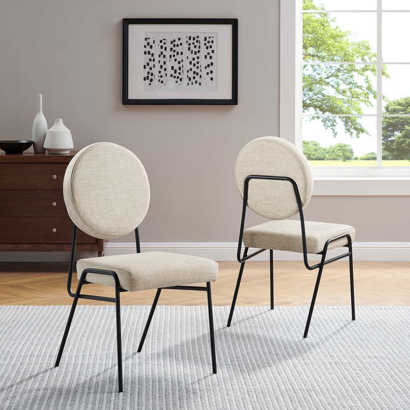 Craft Upholstered Fabric Dining Side Chairs - Set of 2 By Modway - EEI-6582