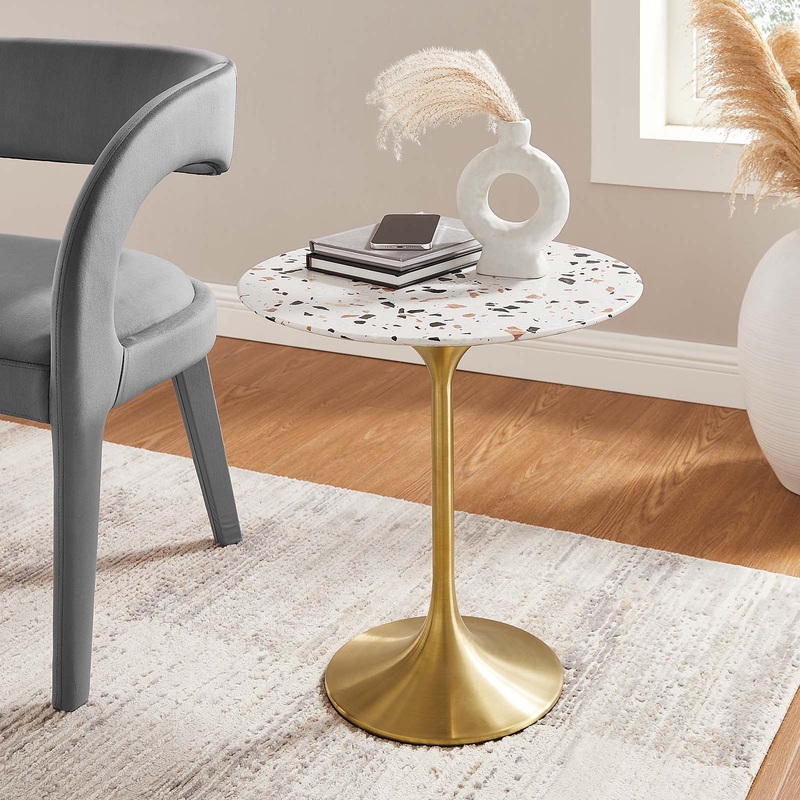 Lippa 20" Round Terrazzo Side Table By Modway - EEI-5687
