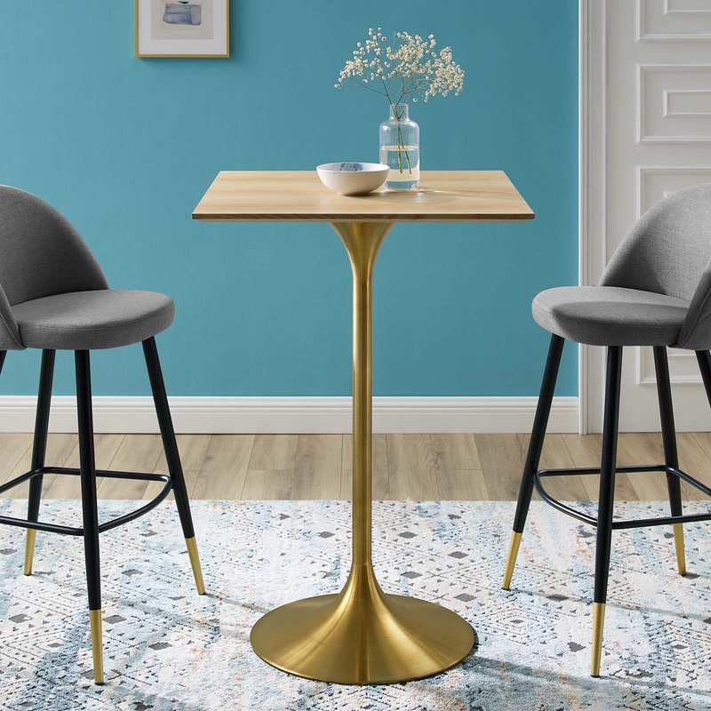 Lippa 28" Square Wood Bar Table By Modway - EEI-5532