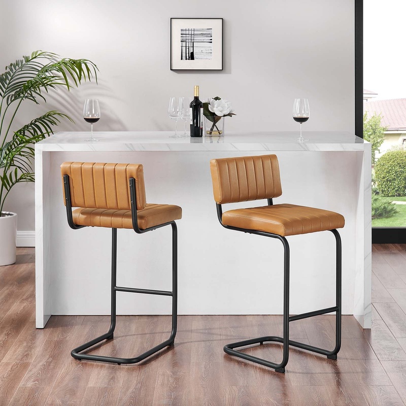 Parity Vegan Leather Counter Stools - Set of 2 By Modway - EEI-6472