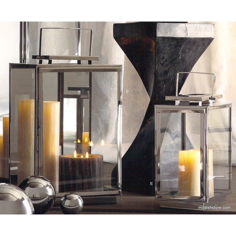 Roost Modern Nickel Mirror Lantern