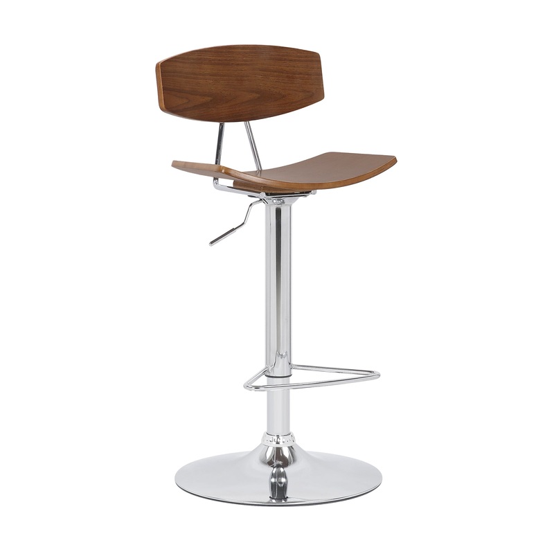 Saddle Seat Metal Barstool With Adjustable Height Brown By Benzara