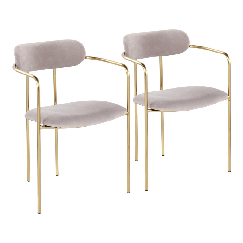 Demi Chair - Set of 2 Metallic By LumiSource