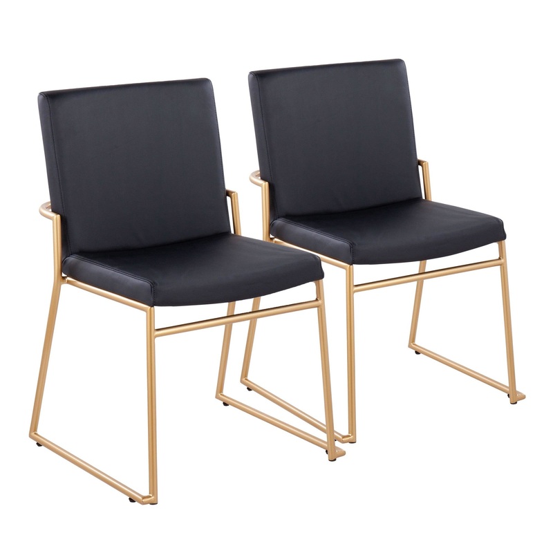 Dutchess Dining Chair - Set of 2 Black By LumiSource