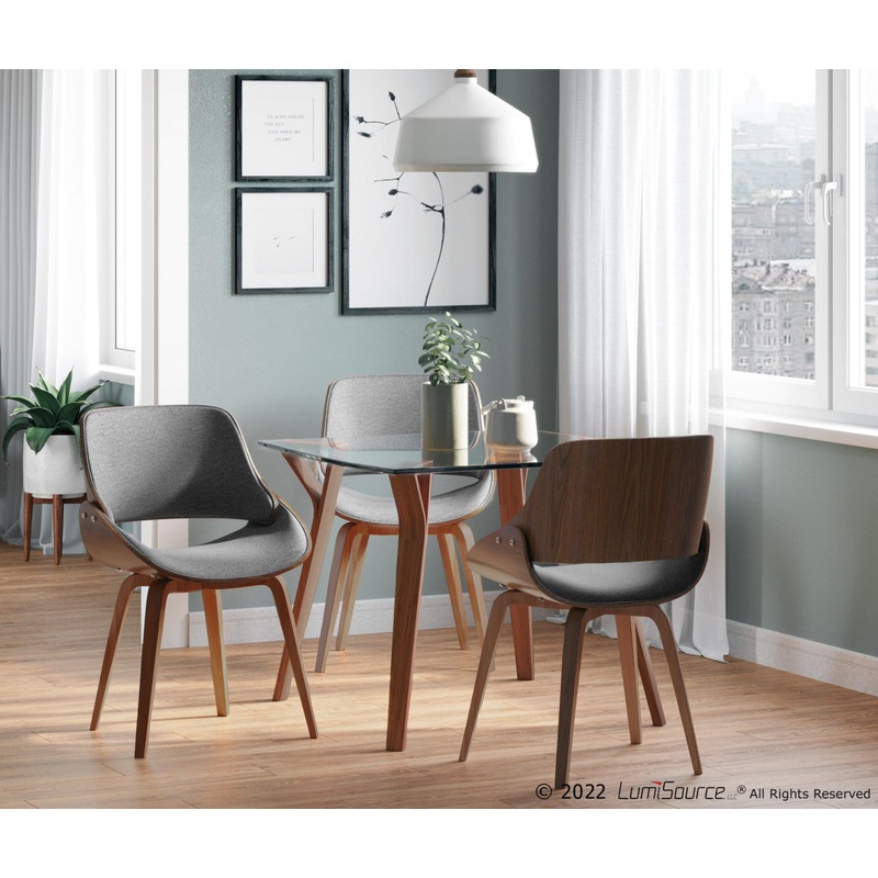 Fabrizzi Chair - Set of 2 Gray By LumiSource