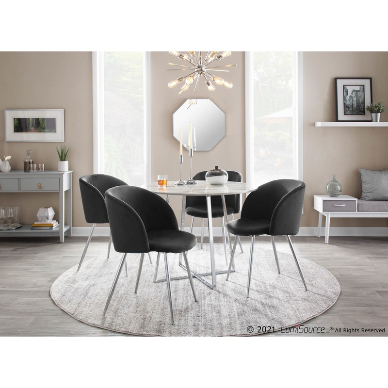 Fran Chair - Set of 2 Black By LumiSource