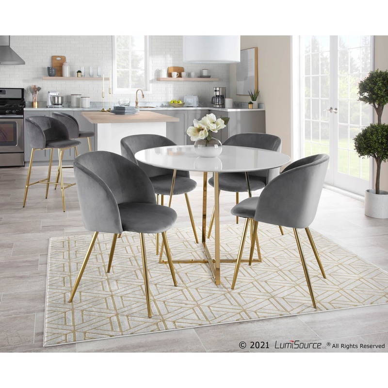 Fran Chair - Set of 2 Metallic By LumiSource