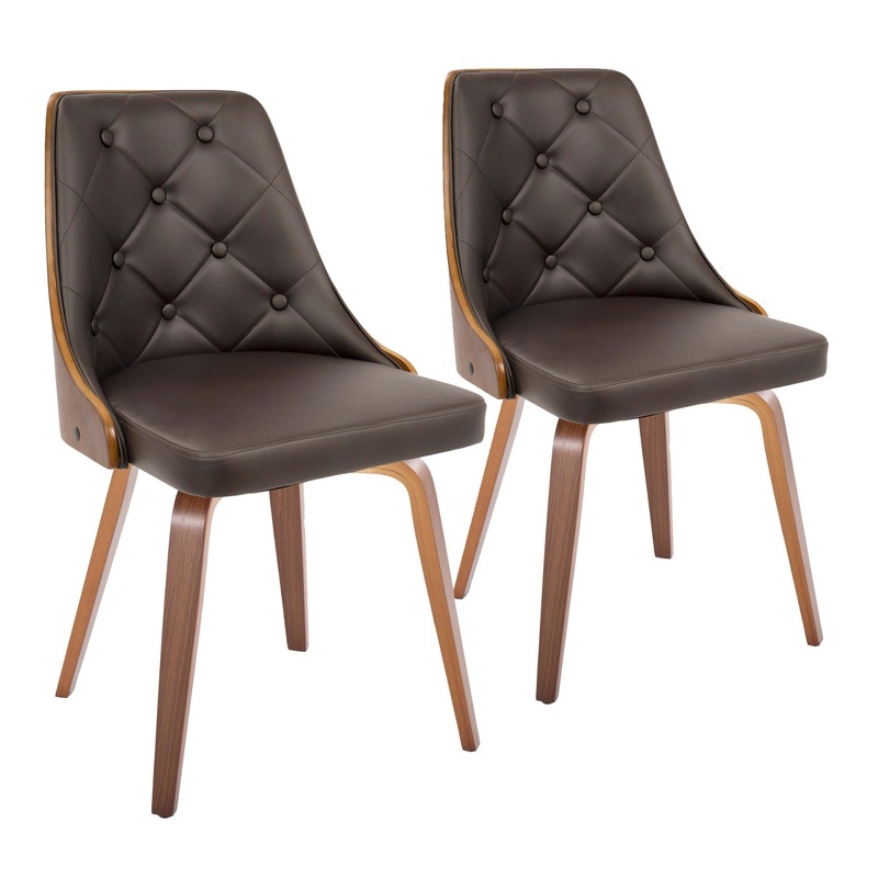 Gianna Chair - Set of 2 Brown By LumiSource