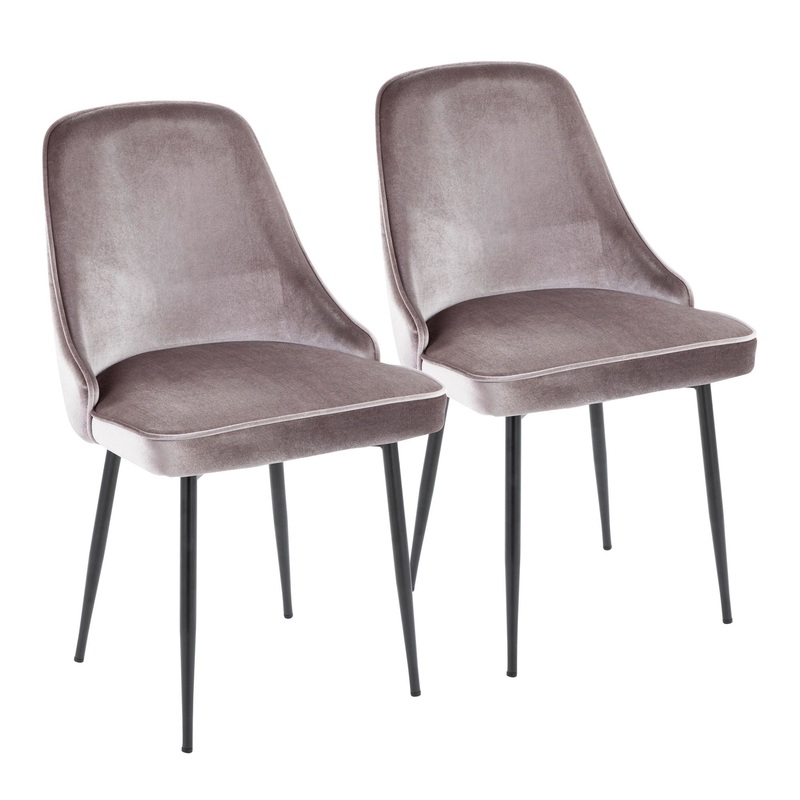 Marcel Dining Chair - Set of 2 Metallic By LumiSource