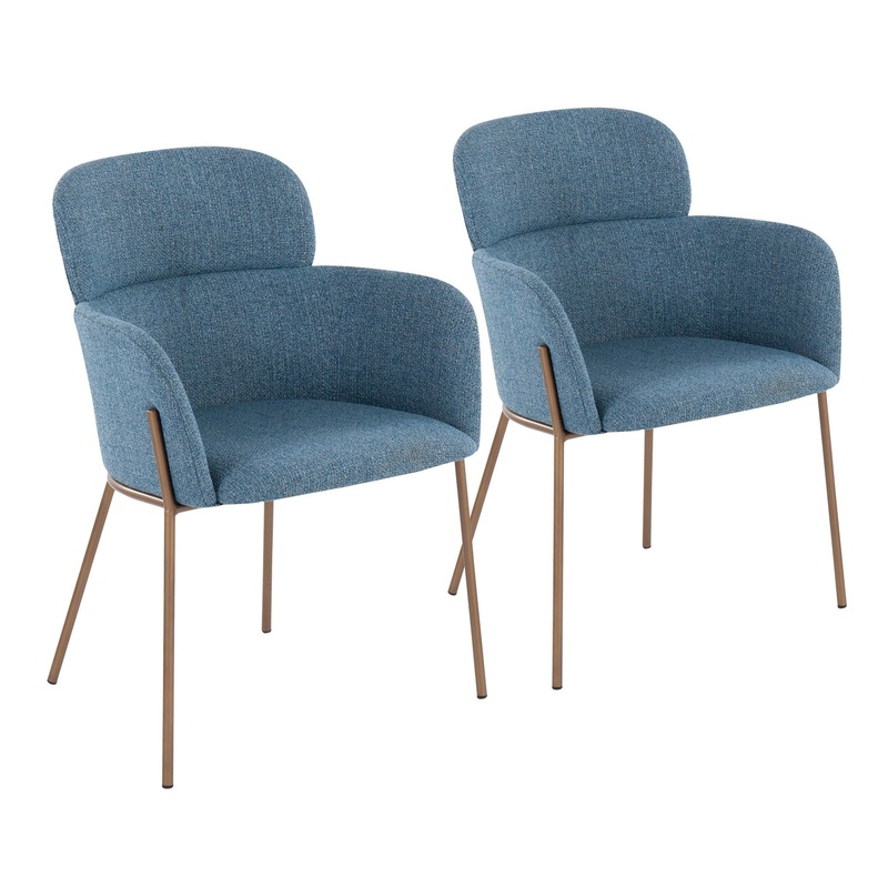 Milan Chair - Set of 2 Blue By LumiSource