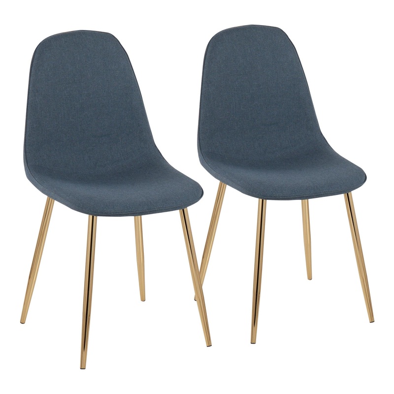 Pebble Chair - Set of 2 Blue By LumiSource - CH-PEBBLE AUBU2