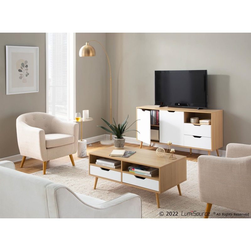 Rockwell Chair Cream By LumiSource