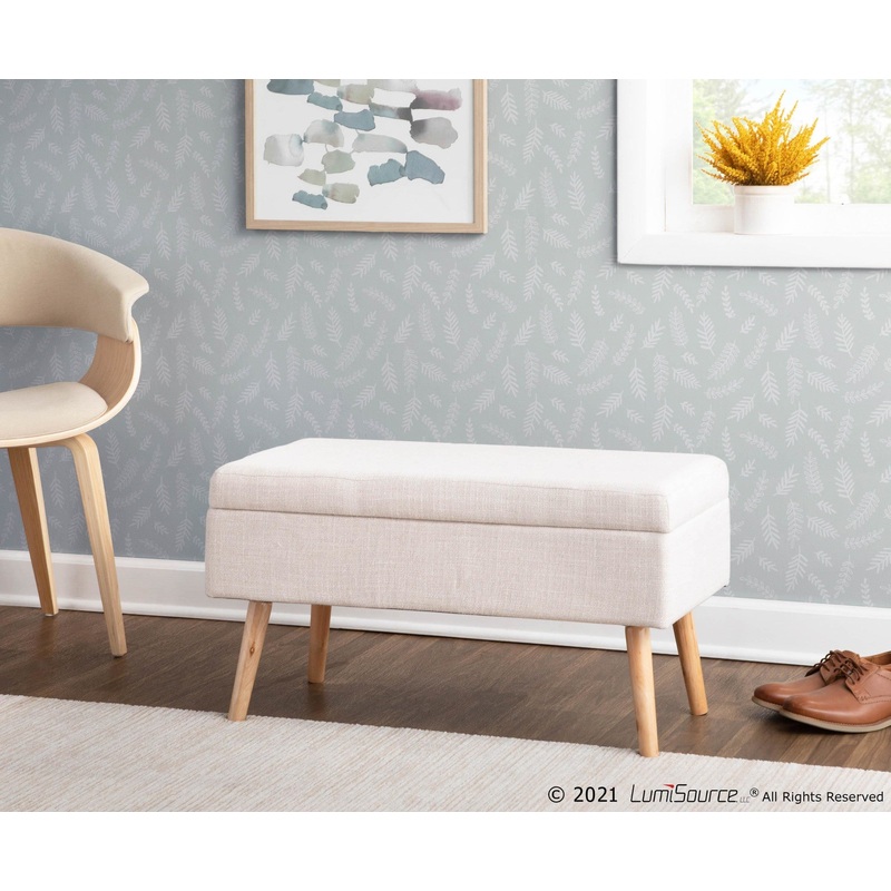Storage Bench Beige By LumiSource