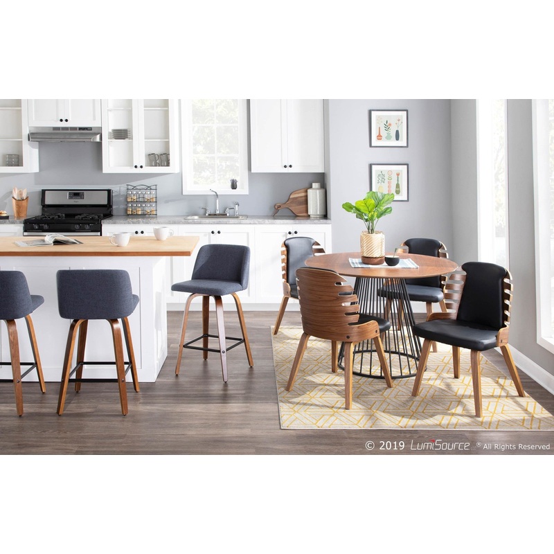 Toriano Counter Stool - Set of 2 Blue By LumiSource - B26-TRNO2X WLBU2