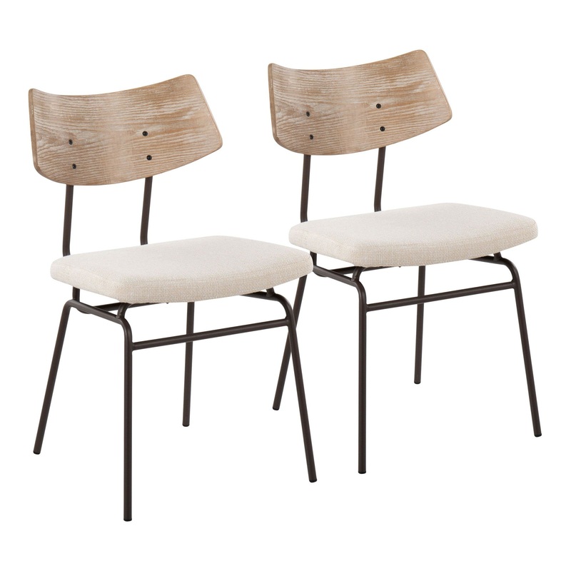 Walker Chair - Set of 2 White By LumiSource