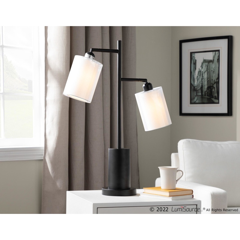 Cannes Table Lamp White By LumiSource