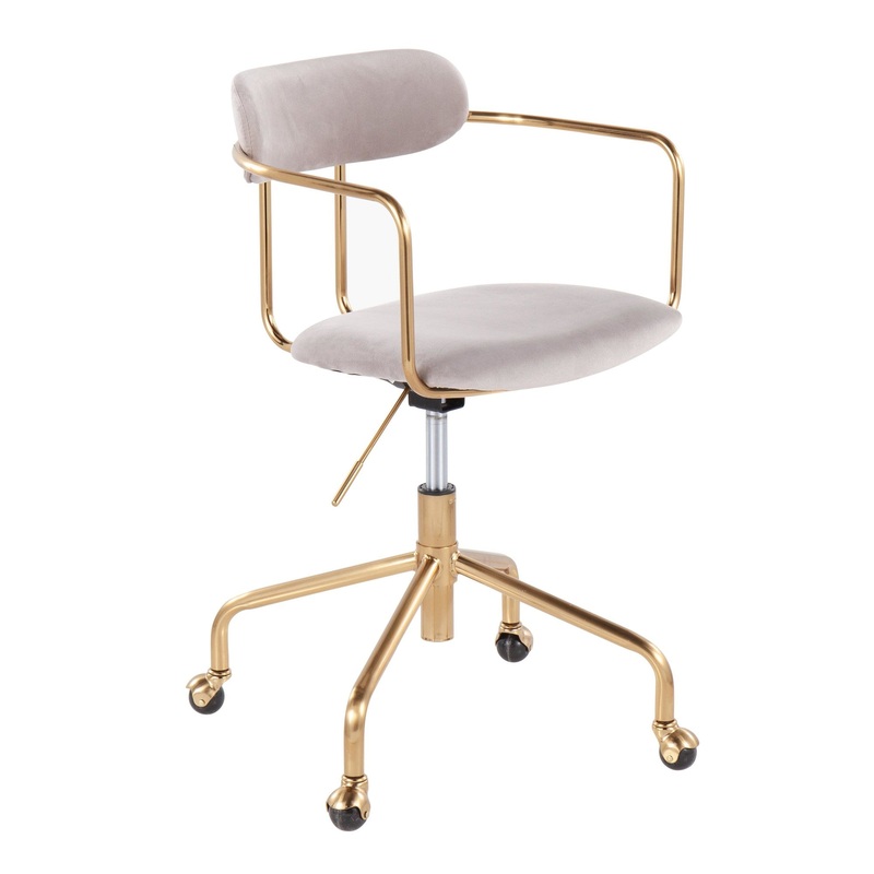 Demi Office Chair Metallic By LumiSource