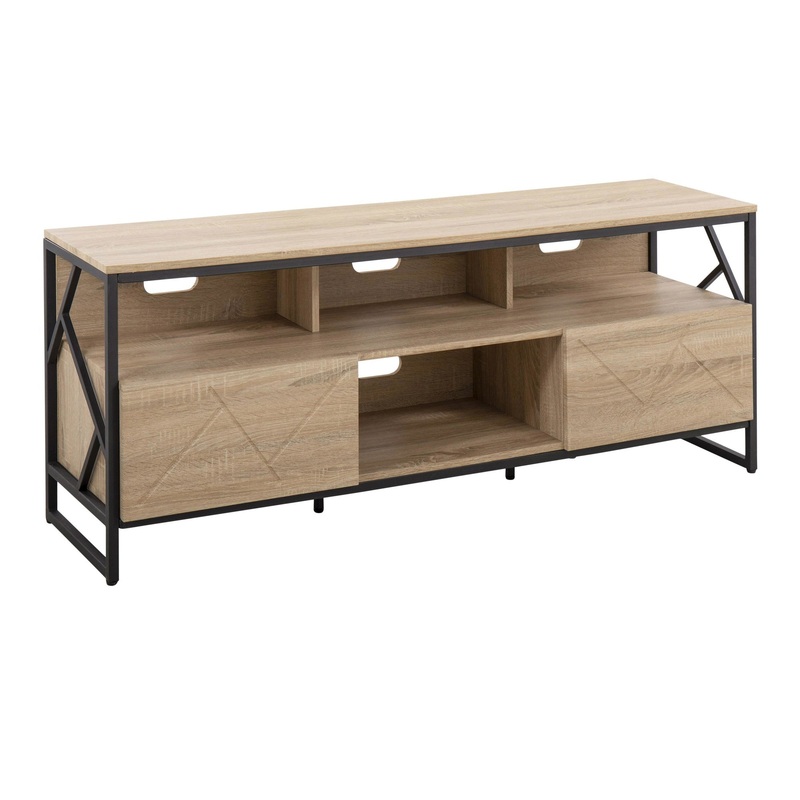 Folia TV Stand Black By LumiSource