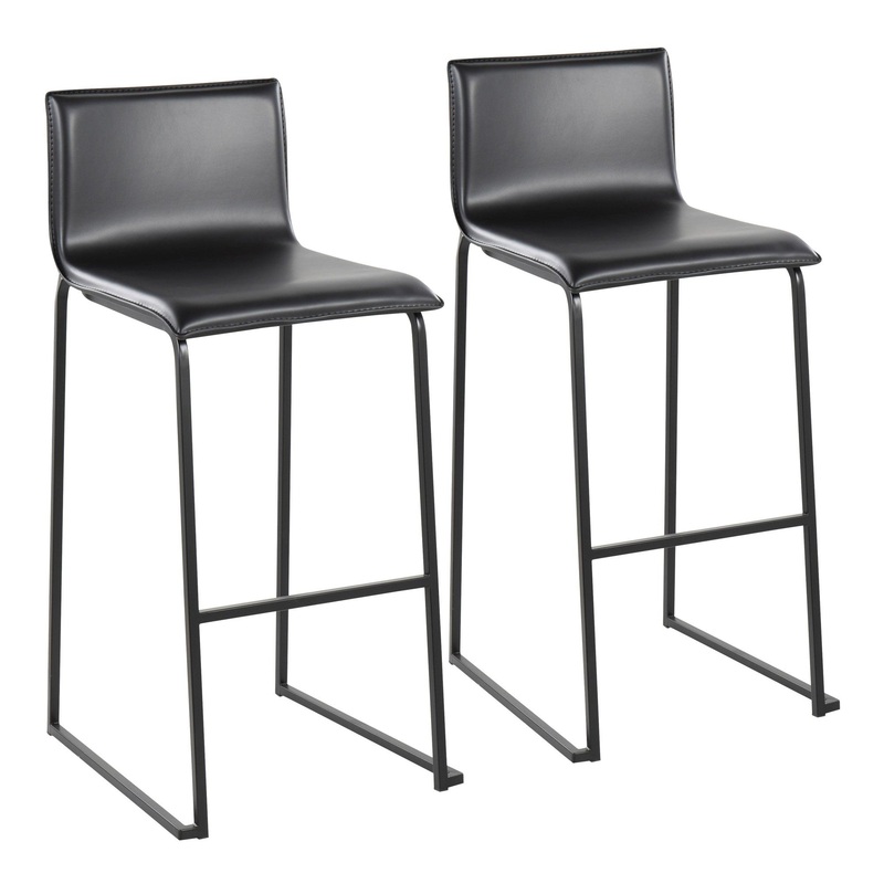 Mara Barstool - Set of 2            Black By LumiSource - B30-MARAUP BKBK2