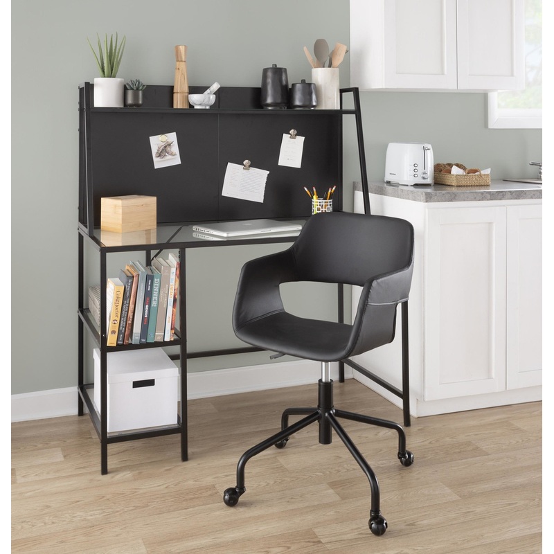 Margarite Adjustable Office Chair Black By LumiSource