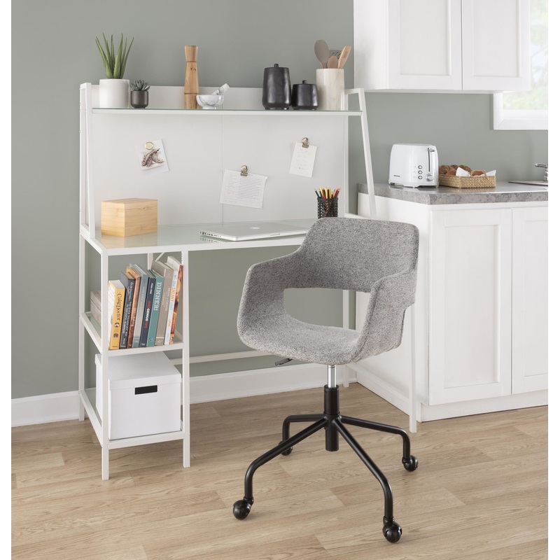 Margarite Adjustable Office Chair Gray By LumiSource