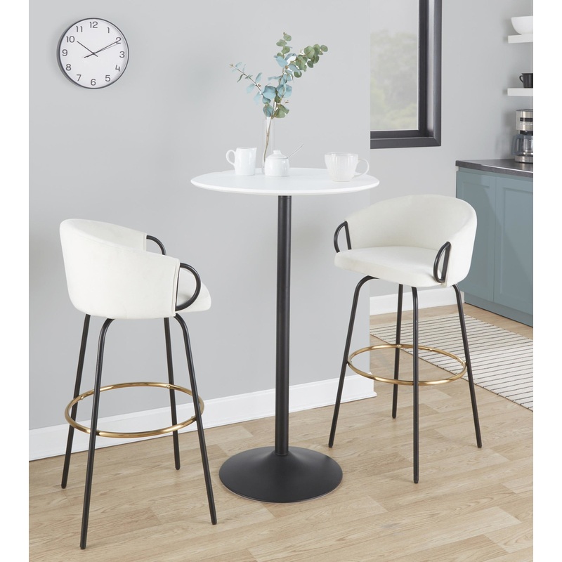 Pebble 3-Height Table White By LumiSource