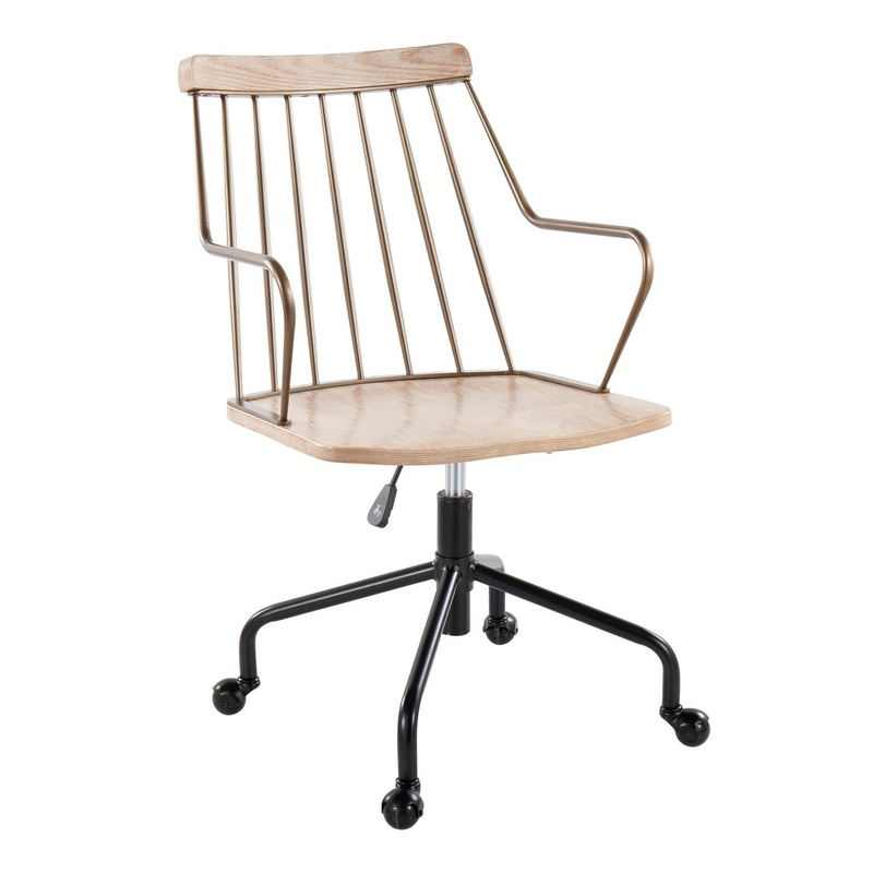Preston Adjustable Office Chair White By LumiSource