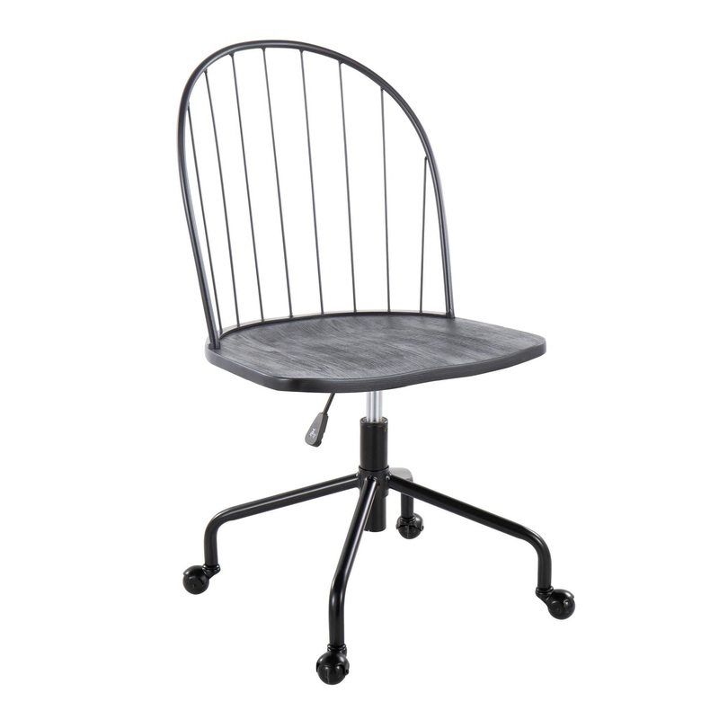 Riley Adjustable High Back Office Chair Black By LumiSource
