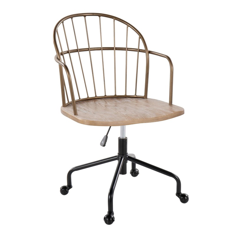 Riley Adjustable Office Chair White By LumiSource