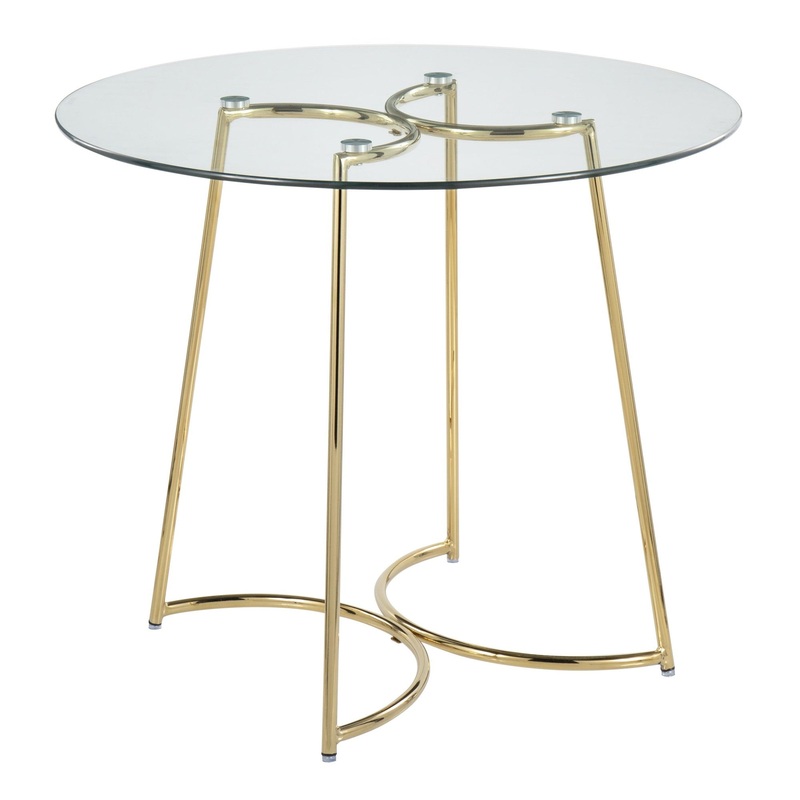 Cece Dinette Table Transparent By LumiSource - DT-CECE35 AUGL