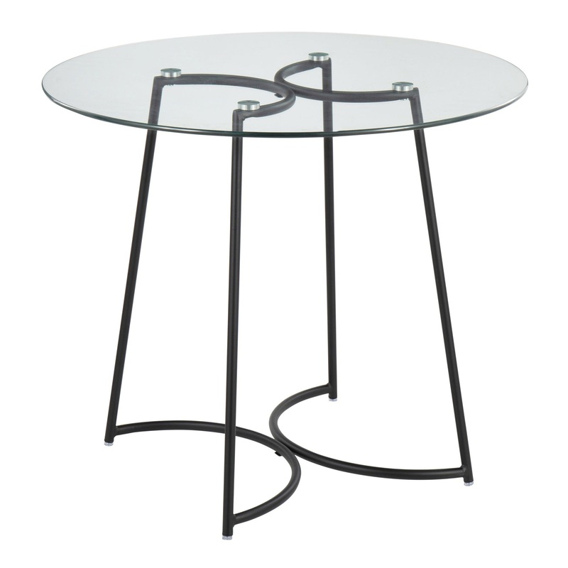 Cece Dinette Table Transparent By LumiSource - DT-CECE35 BKGL