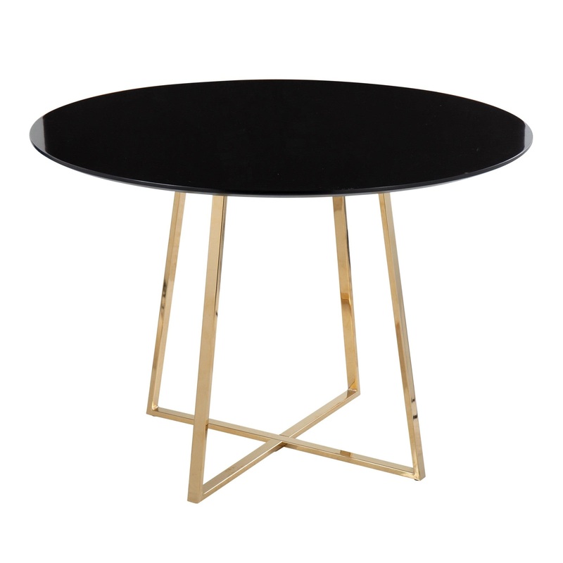 Cosmo 43" Dining Table Black By LumiSource - DT-43COSMO2 AUNCBK