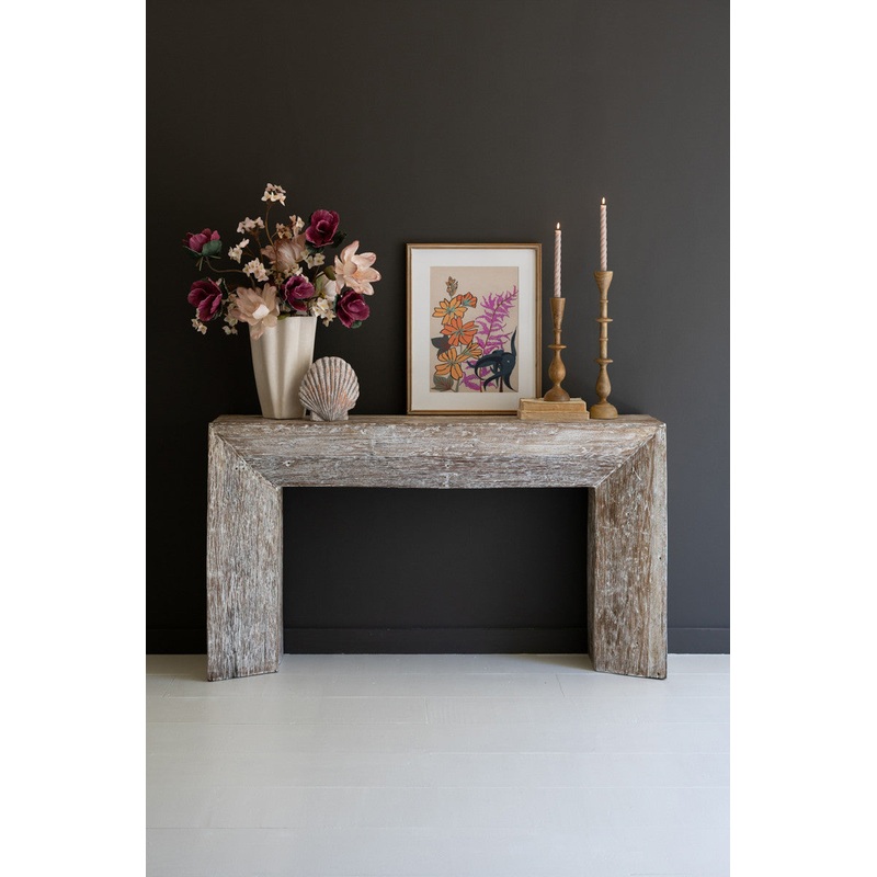 Recycled Whitewashed Wood Console By Kalalou