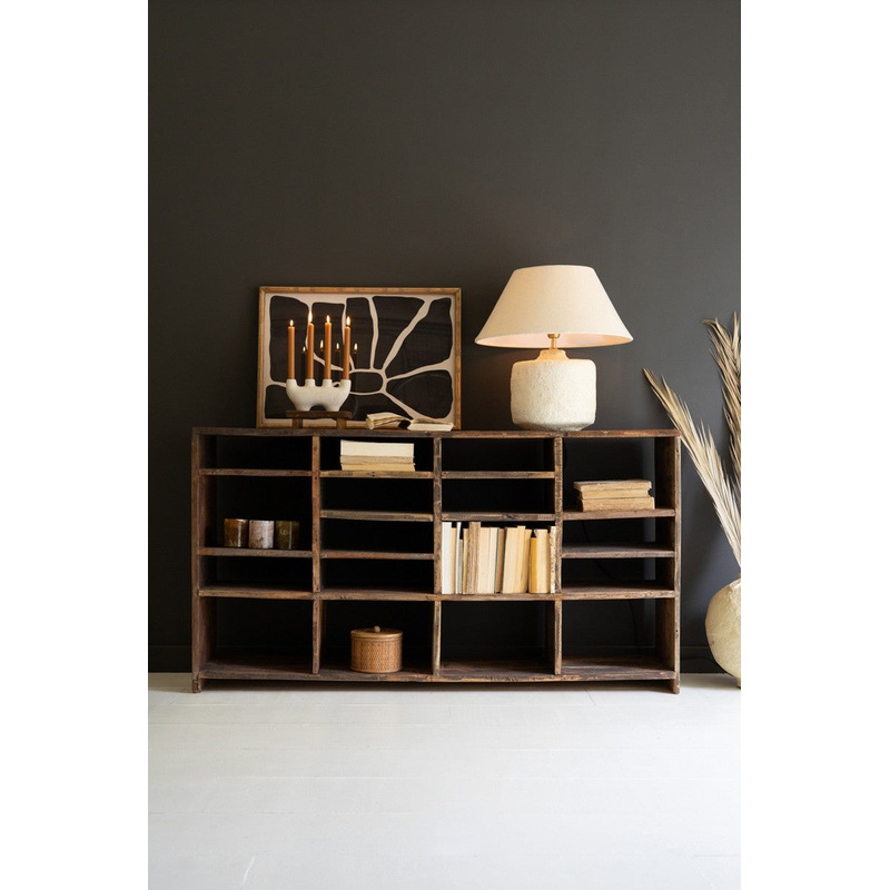 Recycled Wood Multi Cubicle Console By Kalalou