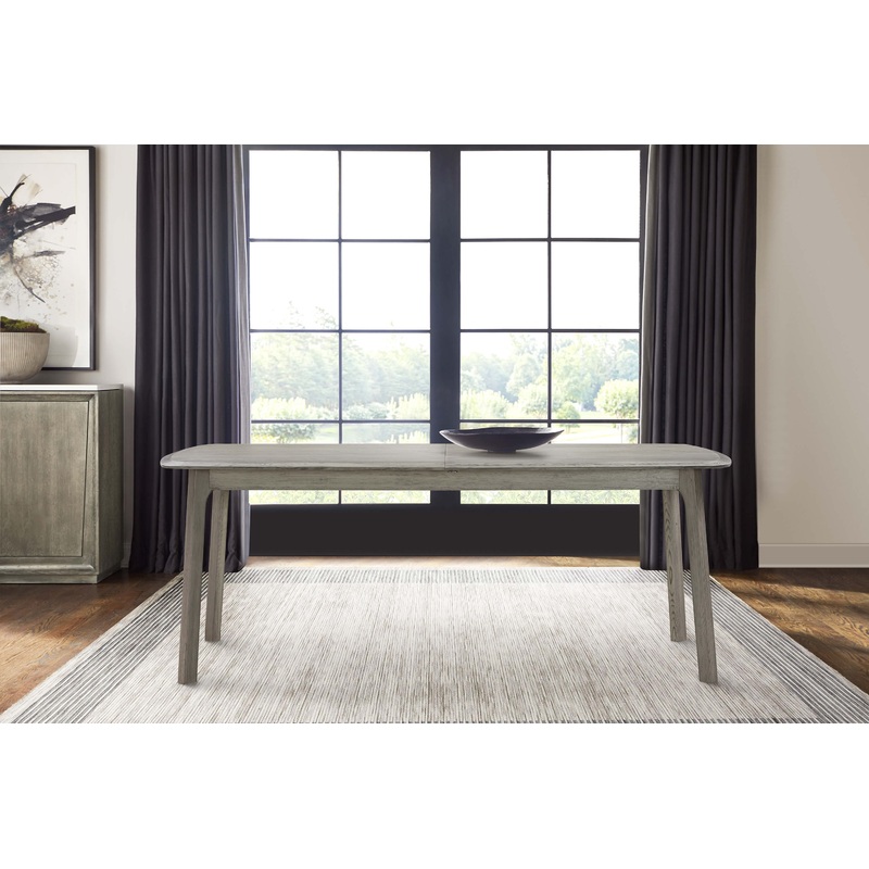 Holland Extendable Rectangle 98" Dining Table in Grey Oak By Armen Living