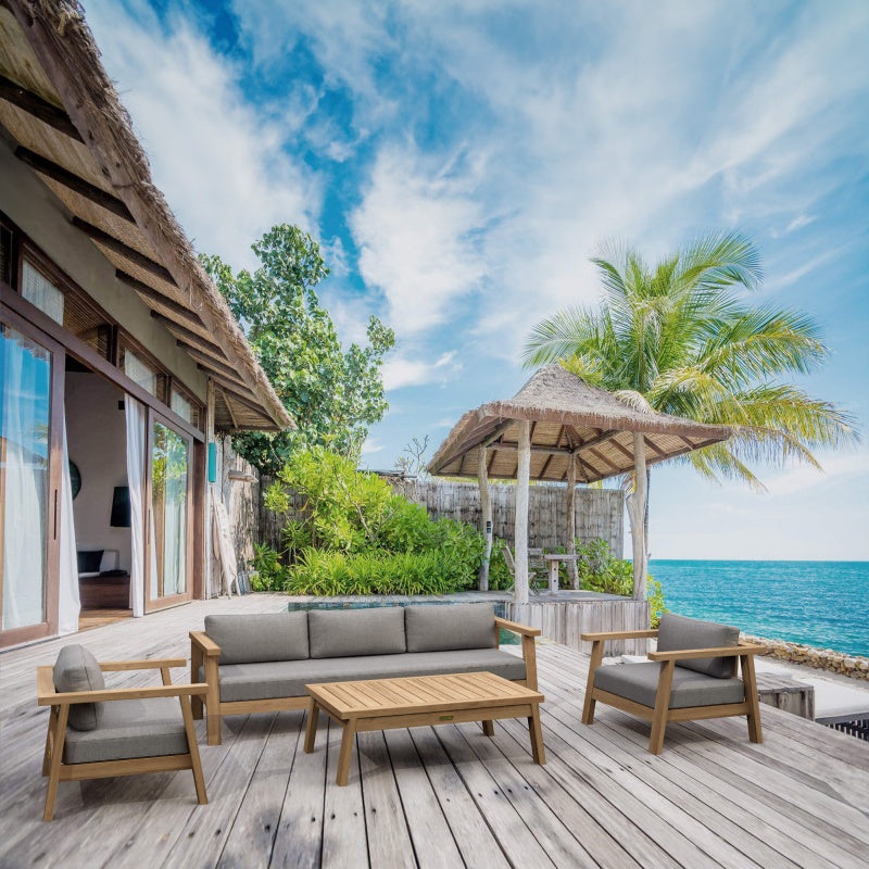 SET-321 4-pc Palermo Deep Seating By Anderson Teak