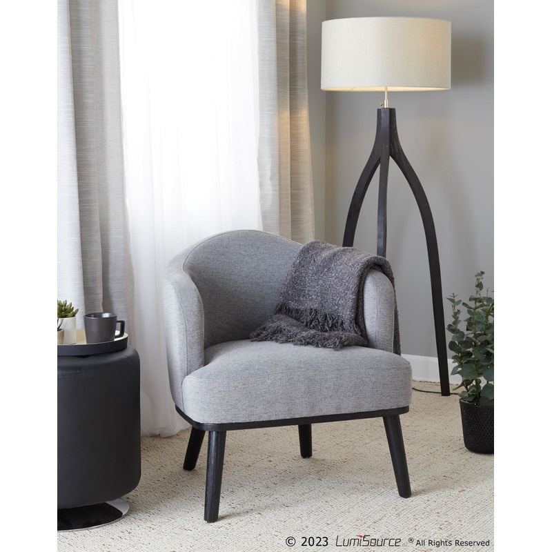 Ahoy Accent Chair Gray By LumiSource