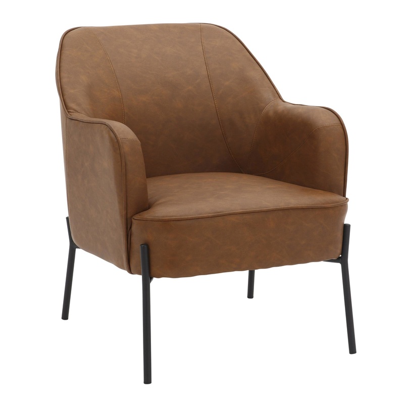 Daniella Accent Chair Brown By LumiSource