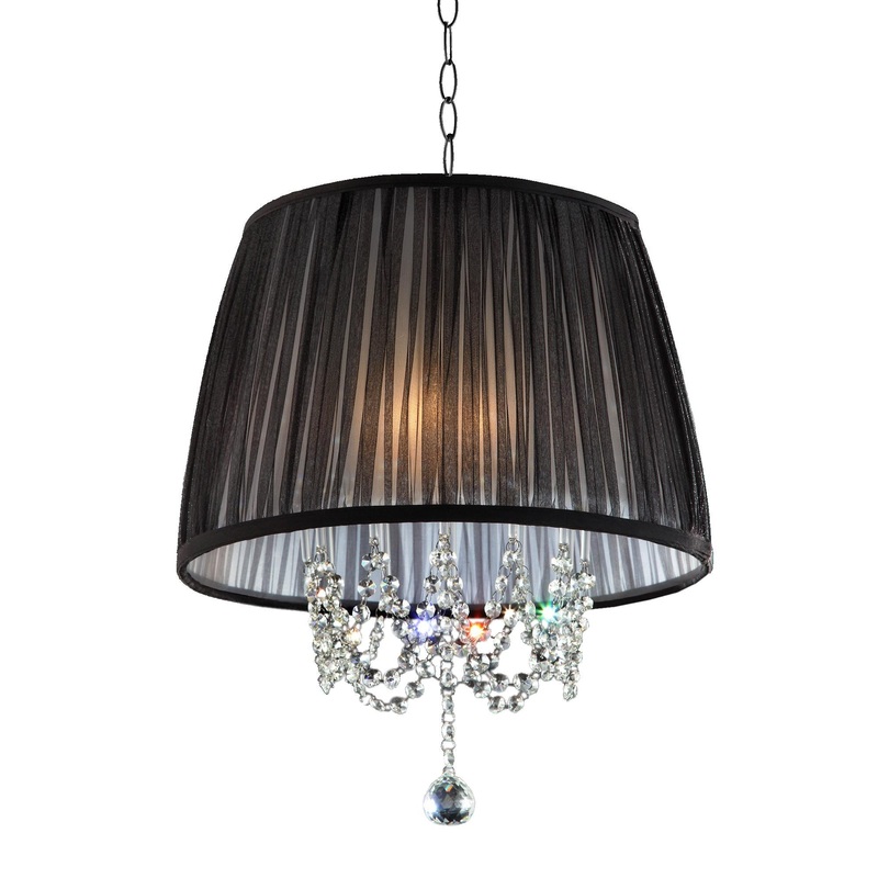 Elegant Ceiling Lamp with Crystal Accents By Homeroots