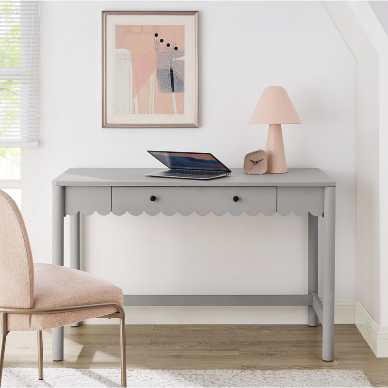 Emmeline 1-Drawer Scallop Writing Desk by Modway