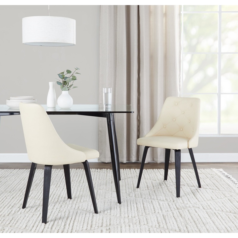 Giovanni Chair - Set of 2 Black Cream By LumiSource