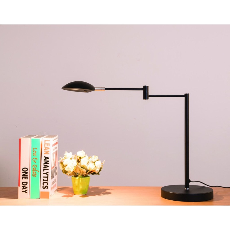 Minimalist Black Metal Swing Arm Desk Lamp By Homeroots