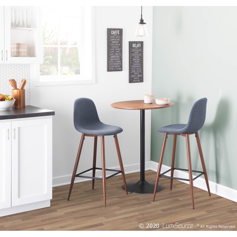 Pebble Barstool - Set of 2 Beige By LumiSource