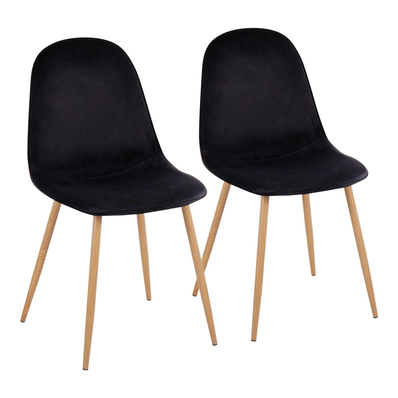 Pebble Chair - Set of 2 Black By LumiSource